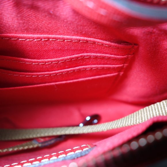 Dooney & Bourke Cherry Red Saffiano Lexi Crossbody Small Bag Purse - Picture 7 of 9